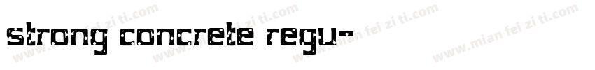 strong concrete regu字体转换